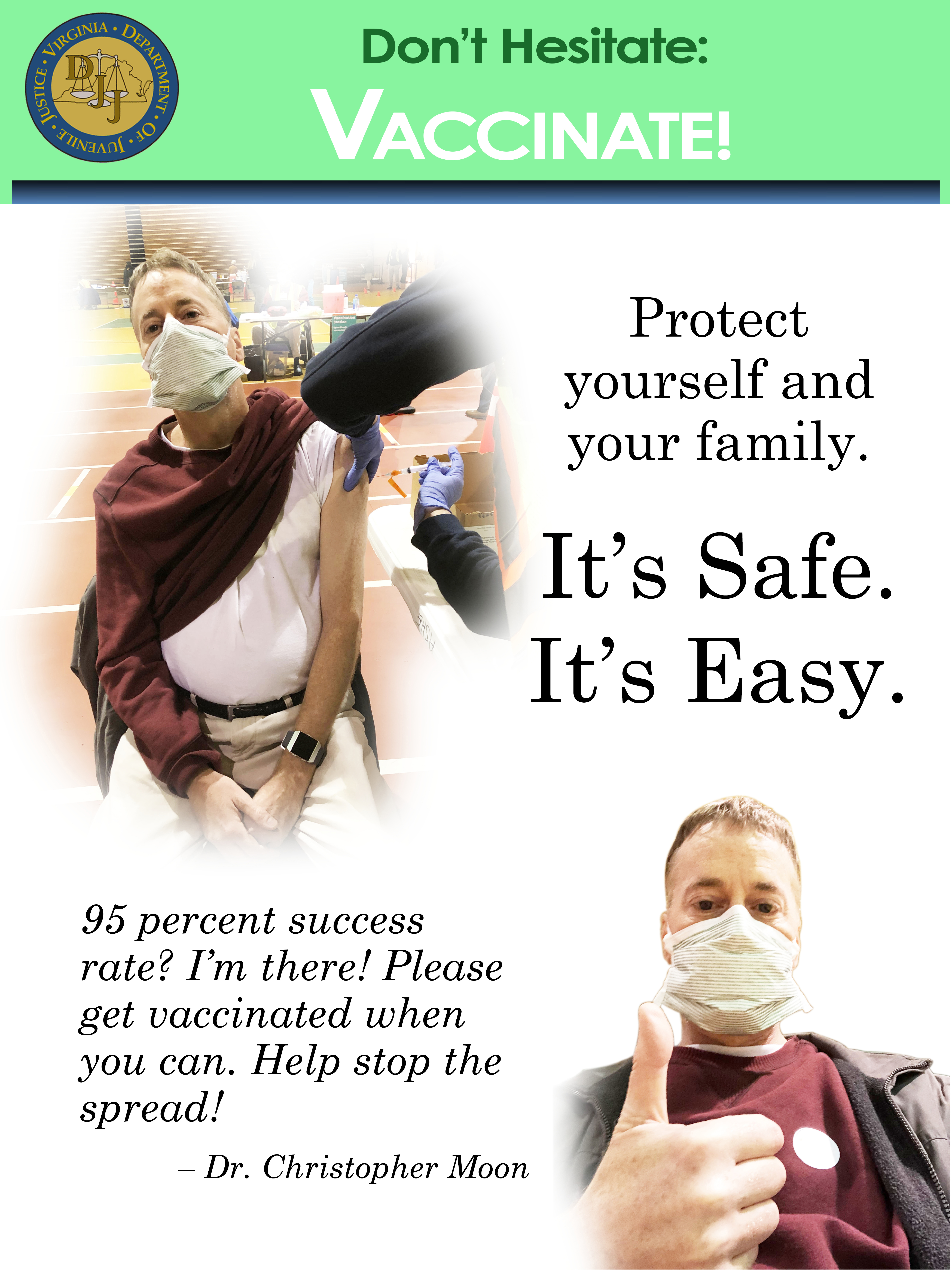 Vaccination Message poster